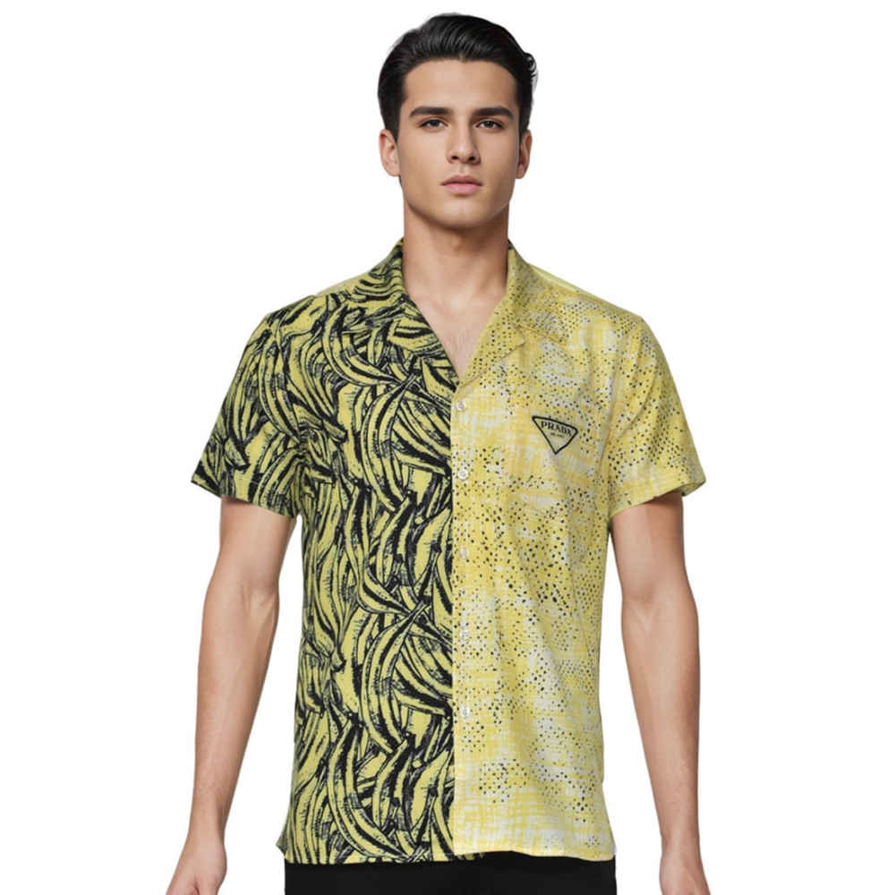 Prada Double Match Bandana Print Shirt-thumb-0