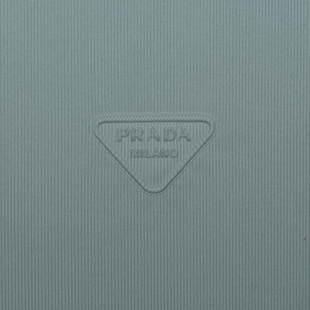 Prada Embossed logo Green Premium Polo T-shirt-3