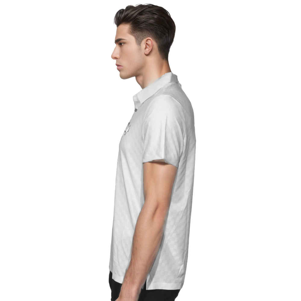 Louis Vuitton White Premium Cotton Polo T-shirt-thumb-2