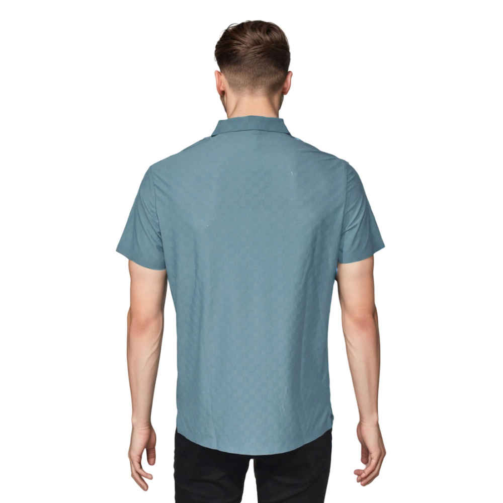 Louis Vuitton Sky Blue Premium Cotton Polo T-shirt-thumb-1