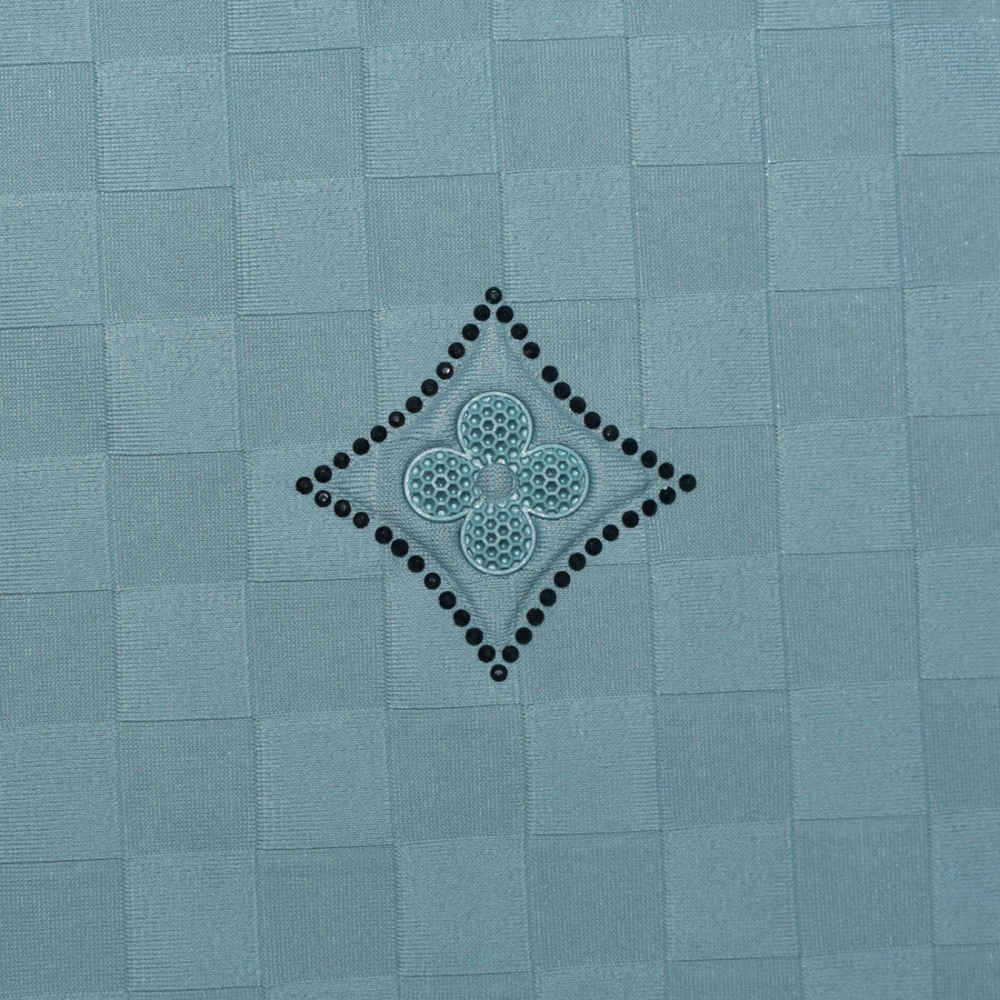 Louis Vuitton Sky Blue Premium Cotton Polo T-shirt-thumb-3