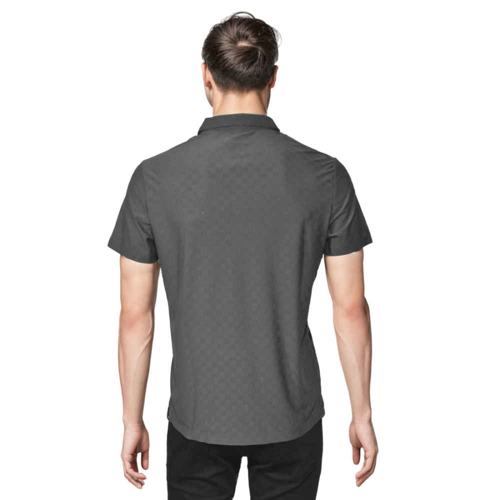 Louis Vuitton Grey Premium Cotton Polo T-shirt-thumb-1