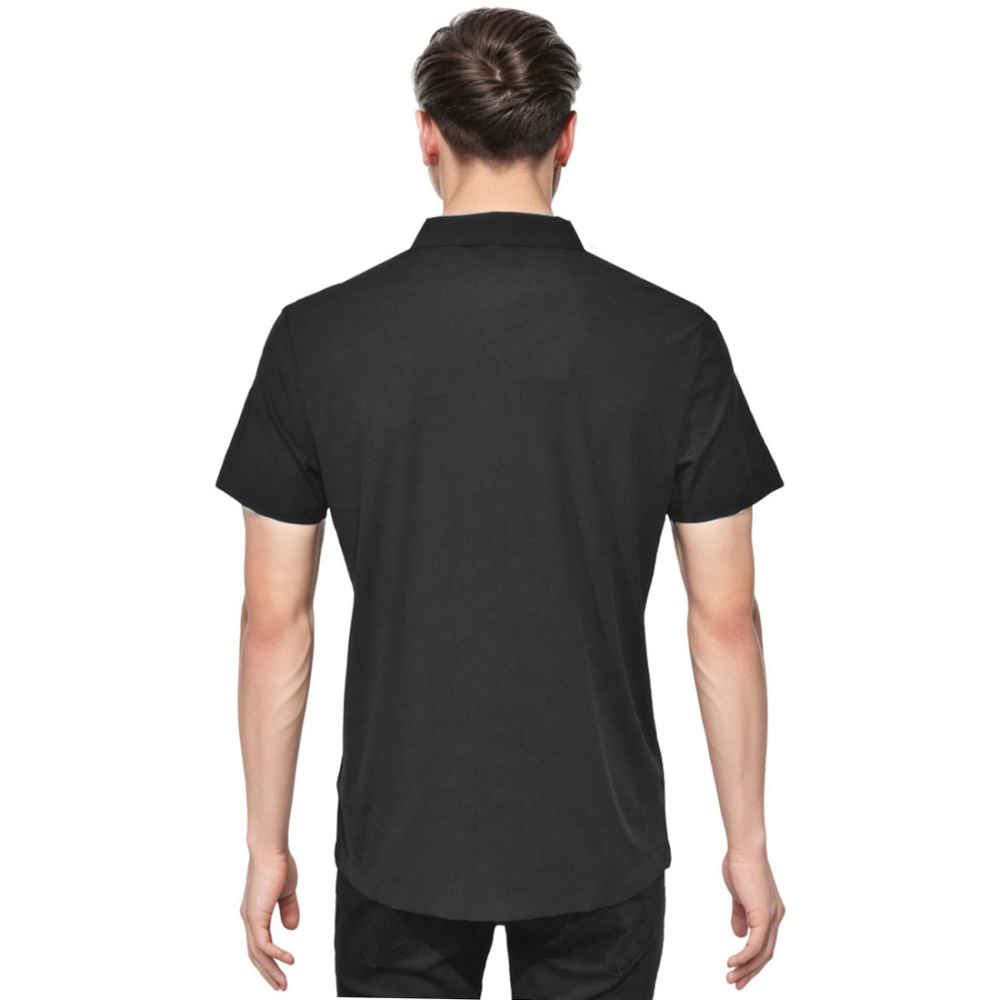 Prada Embossed Logo Black Premium Polo T-shirt-1