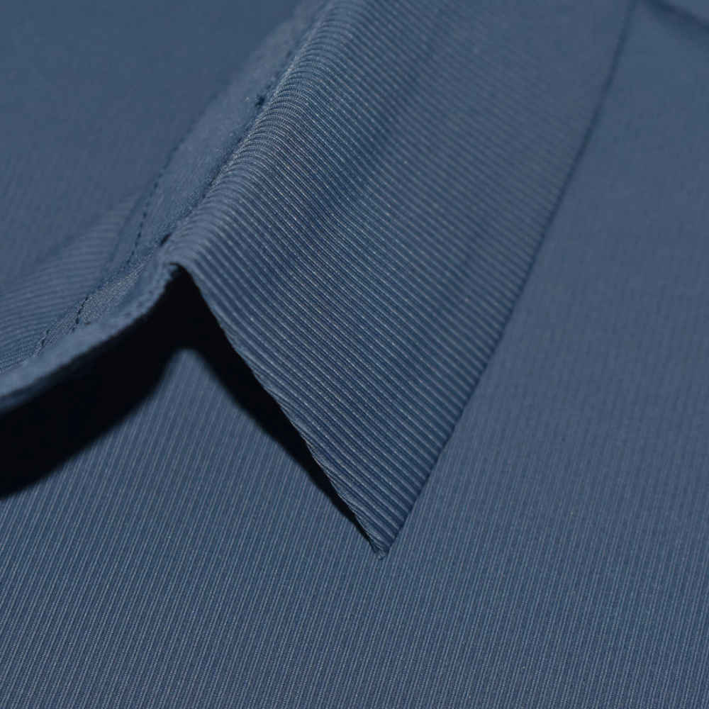 Prada Embossed Logo Blue Premium Polo T-shirt-thumb-4