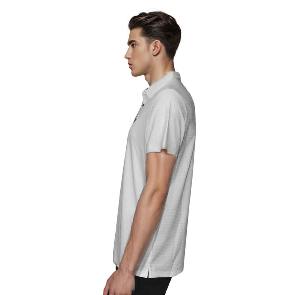 Prada White Premium Luxury Polo T-shirt-thumb-2