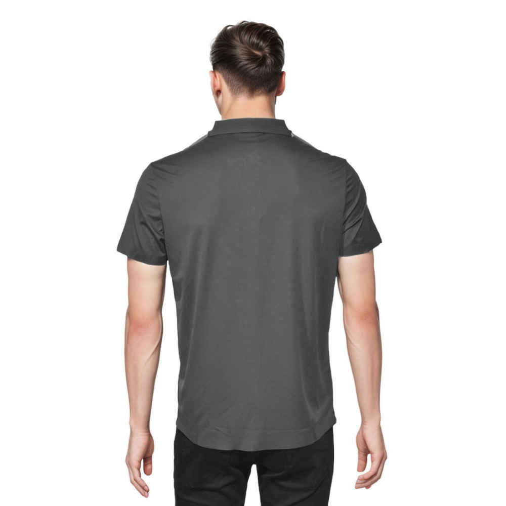 Prada Grey Premium Quality Polo Tees-thumb-1