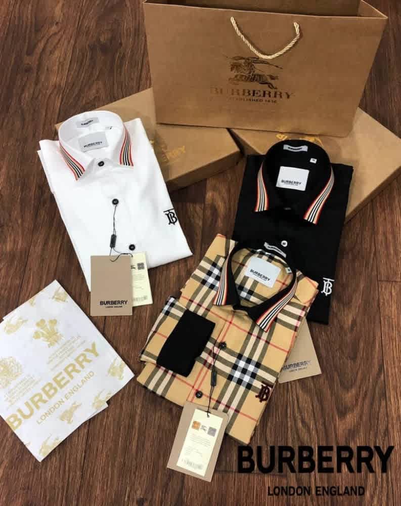Burberry White Premium Quality Shirt-1