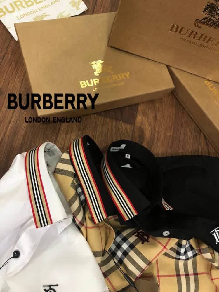 Burberry White Premium Quality Shirt-2