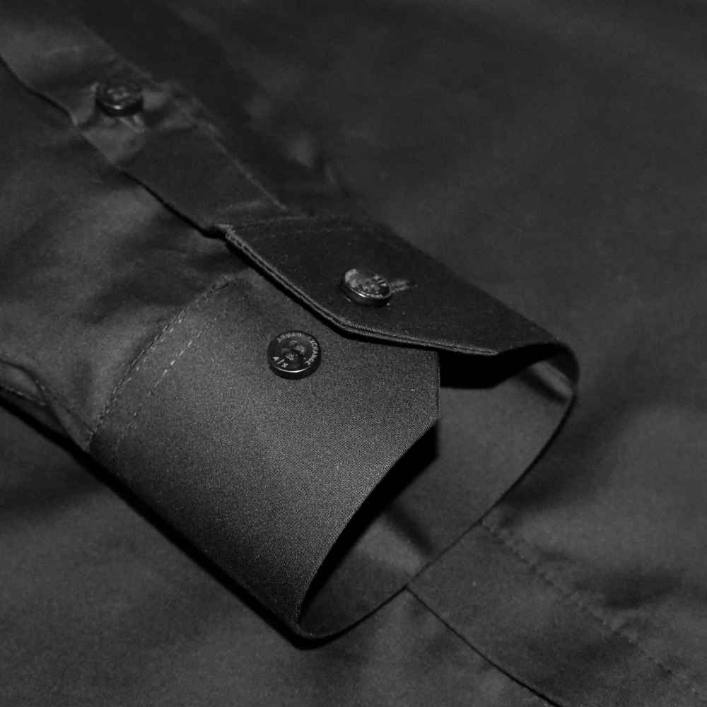 Armani Exchange logo Print Black Cotton Shirt-5