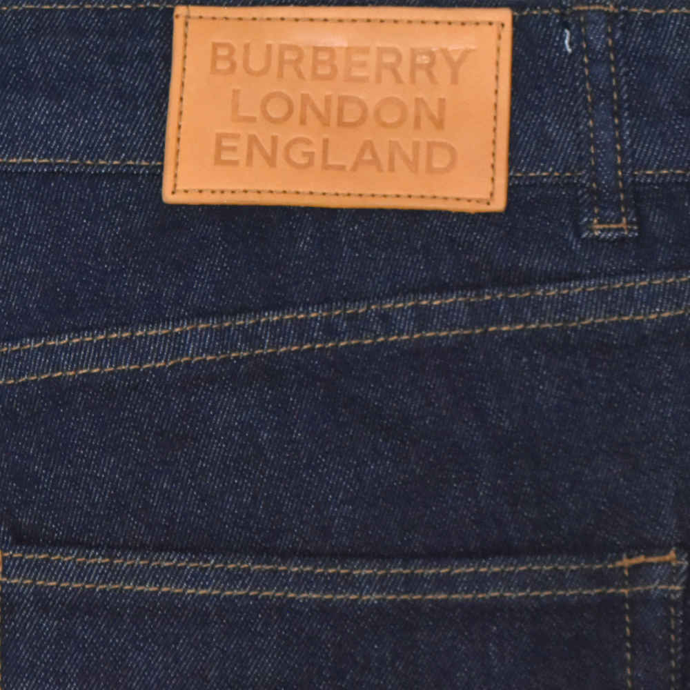 Burberry Dark Blue Premium Logo on Pocket Jeans-thumb-4