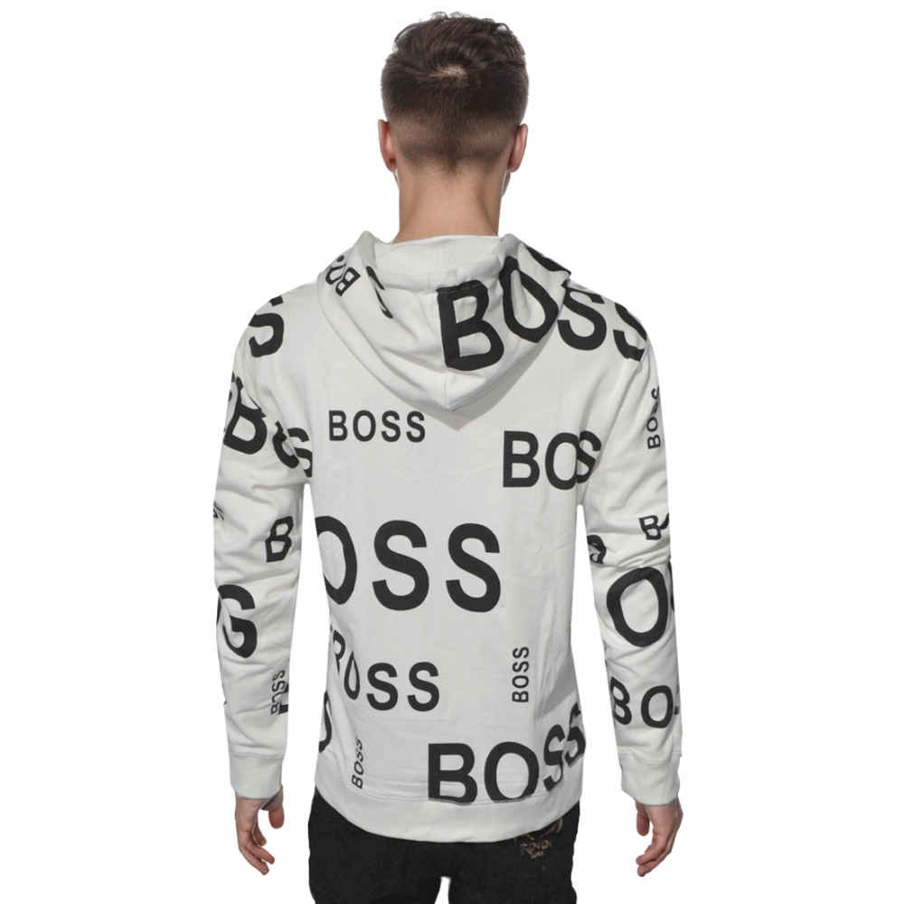 BOSS White Premium Quality Hoodie-1