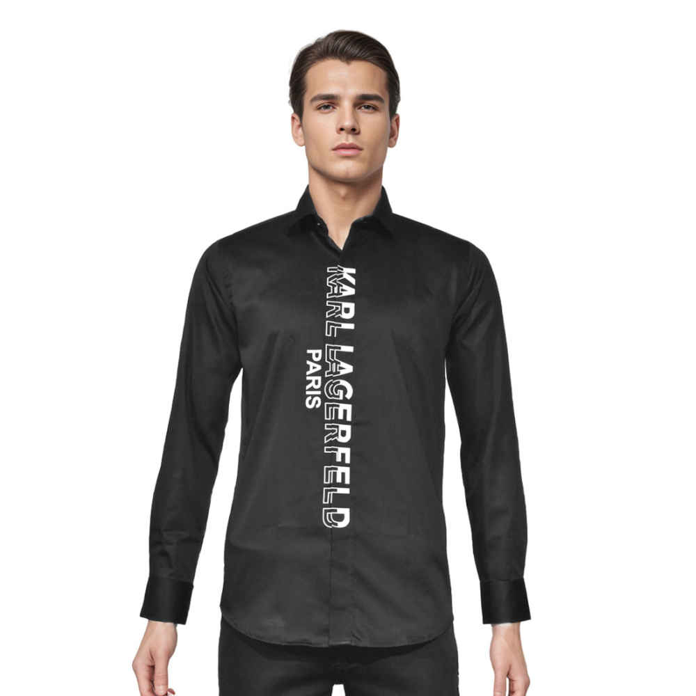 Karl Lagerfeld logo Print Black Premium Quality shirt-6
