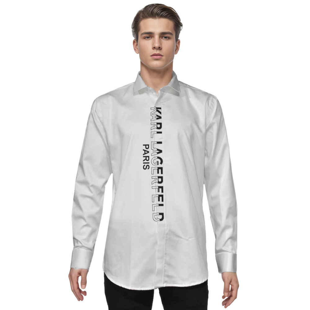 Karl Lagerfeld logo Print White Premium Quality shirt-6