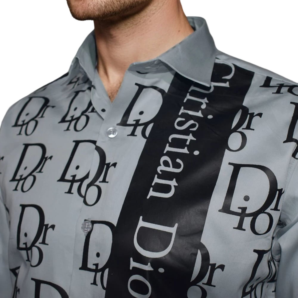 Dior Grey Premium Quality Shirt-thumb-3