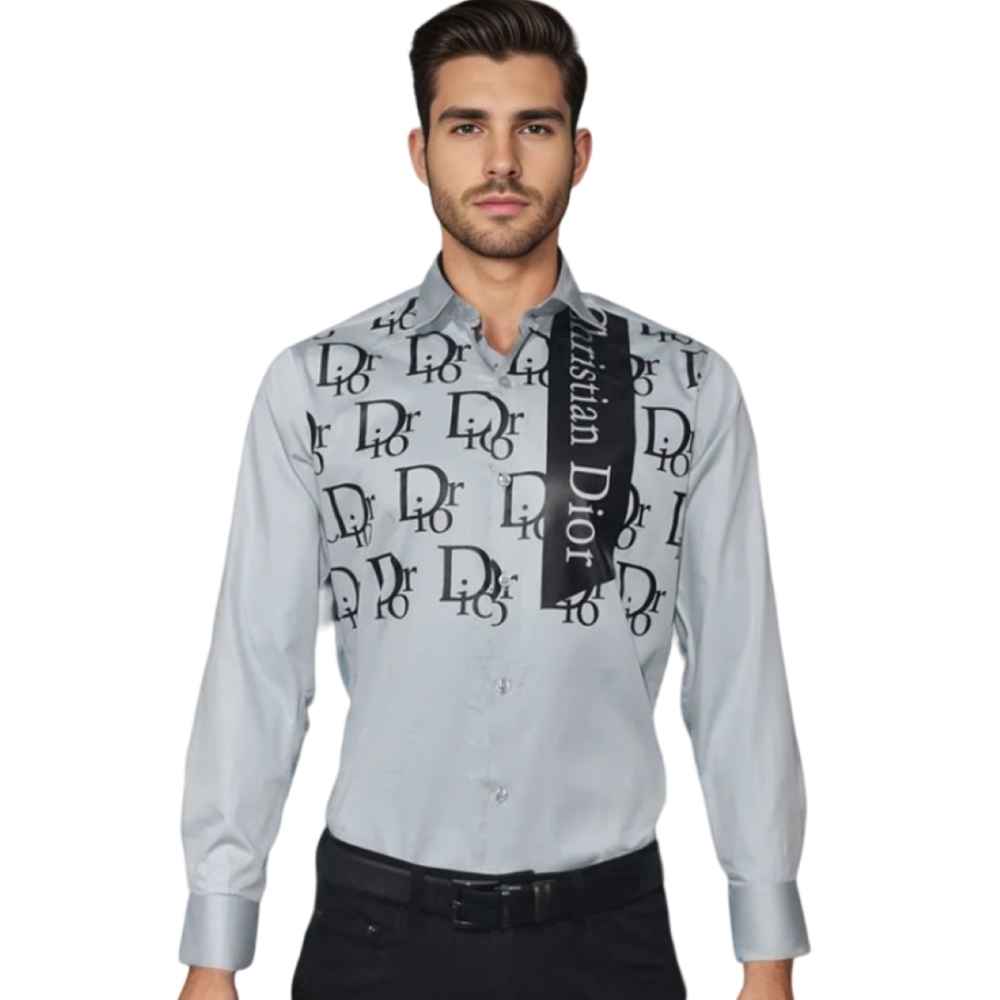 Dior Grey Premium Quality Shirt-thumb-0