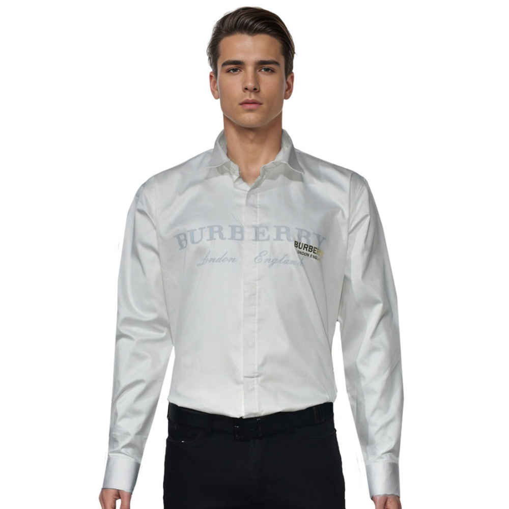 Burberry White Premium Quality Shirt-thumb-0