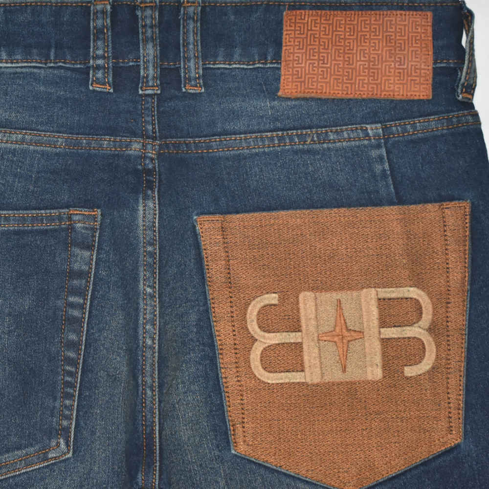 Balmain Dark Blue Premium Quality Jeans-3