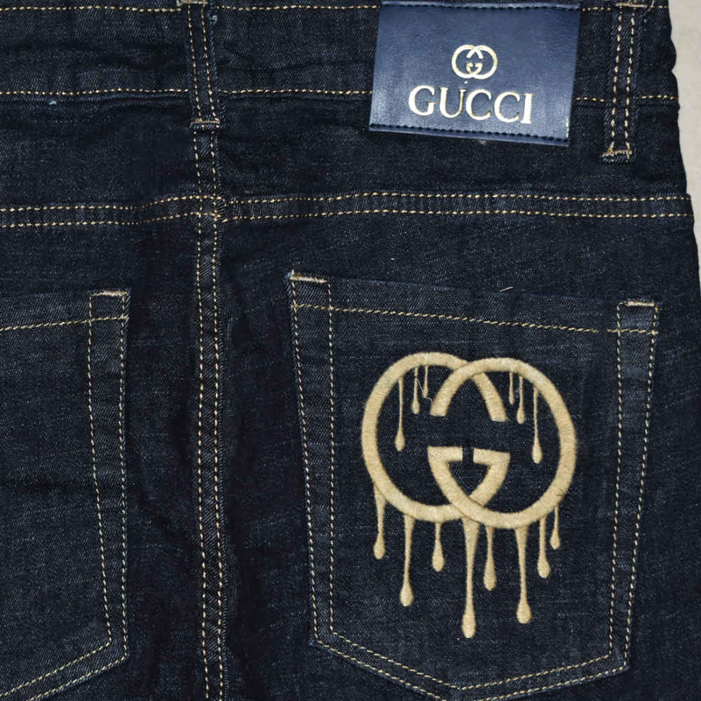 Gucci Blue Premium Quality Jeans-thumb-3