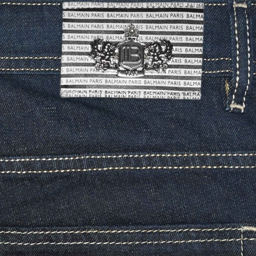 Balmain Blue Premium Quality Jeans-thumb-4