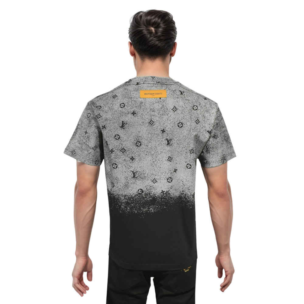 Louis Vuitton Black Premium Quality Men's T-shirt-1