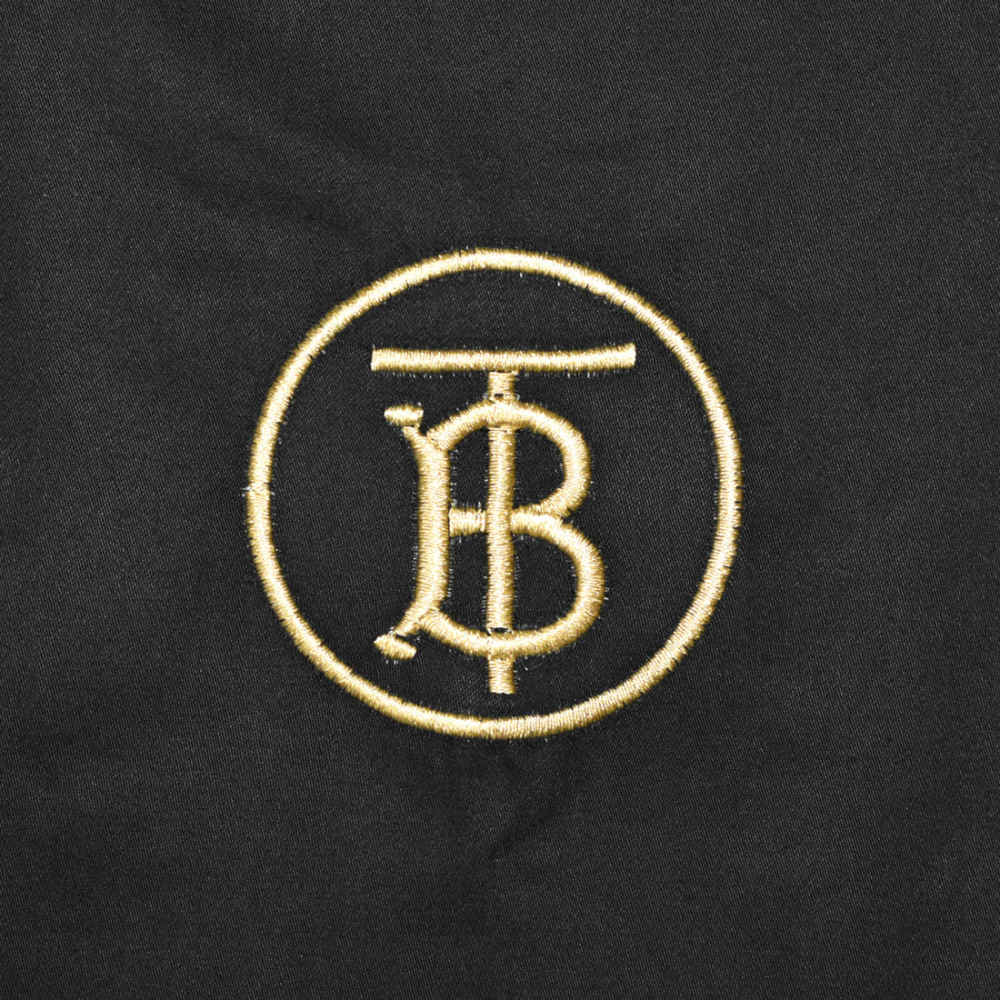 Burberry TB Embroidery Black Cotton Shirt-3