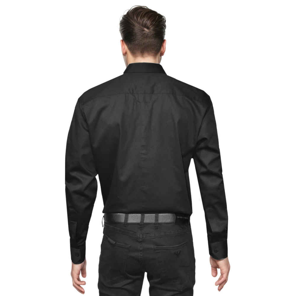 Burberry TB Embroidery Black Cotton Shirt-1