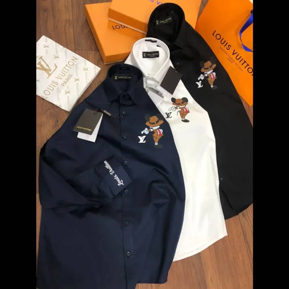 Louis Vuitton Black Premium Quality Shirt-3