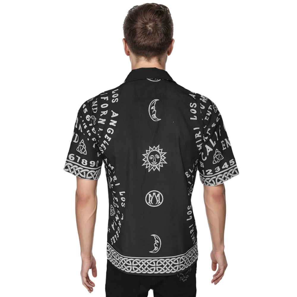Amiri Ouija Board-Print Bowling Shirt-1