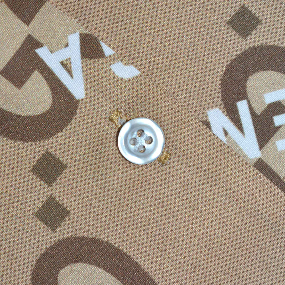 Gucci Brown Premium Quality Men's Logo-Print Short Sleeve Shirt & Shorts Combo-3