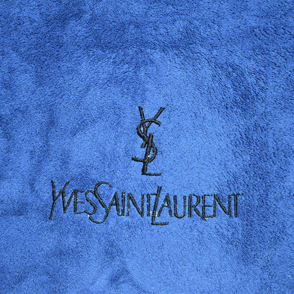 YSL Embroidery logo Blue Premium Towels - Set of 2-1