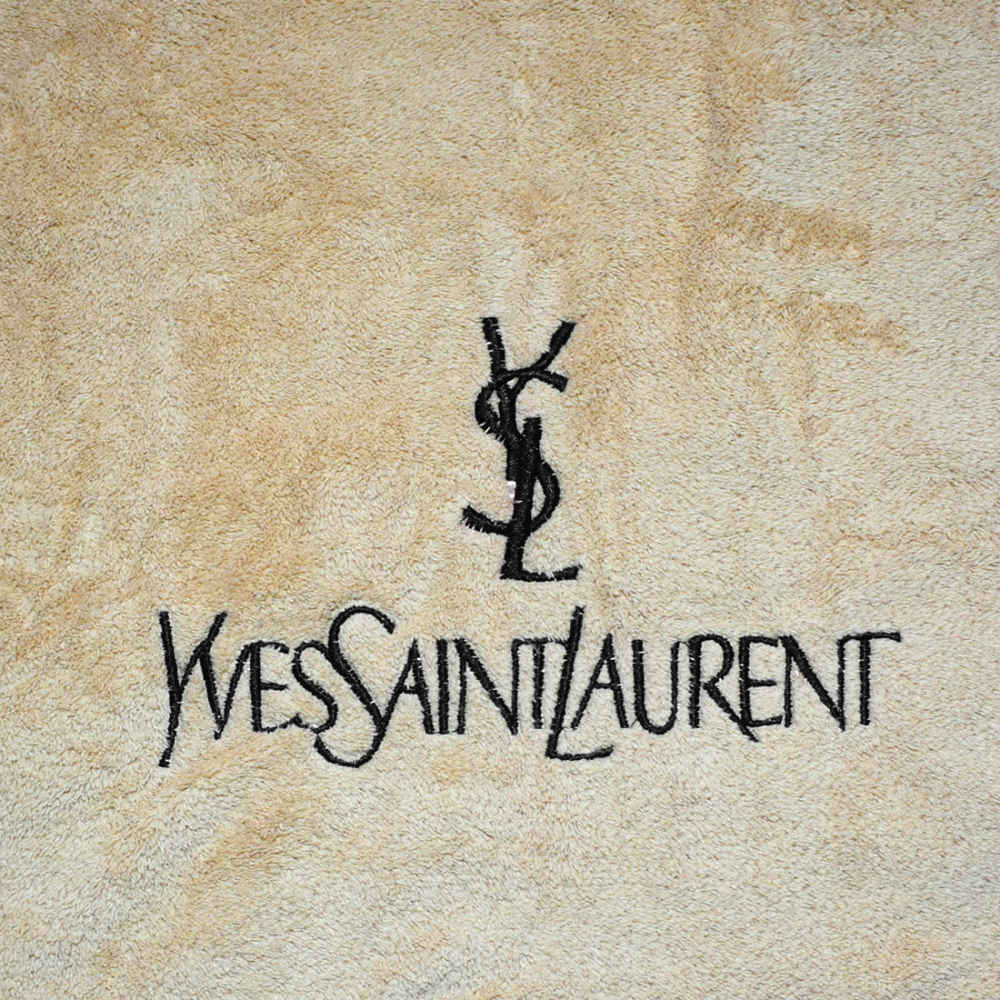 YSL Embroidery logo Brown Premium Towels - Set of 2-thumb-1