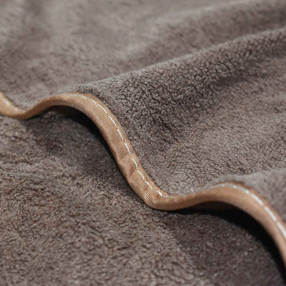 Hermes Paris Embroidery logo Dark Brown Towels - Set of 2-2