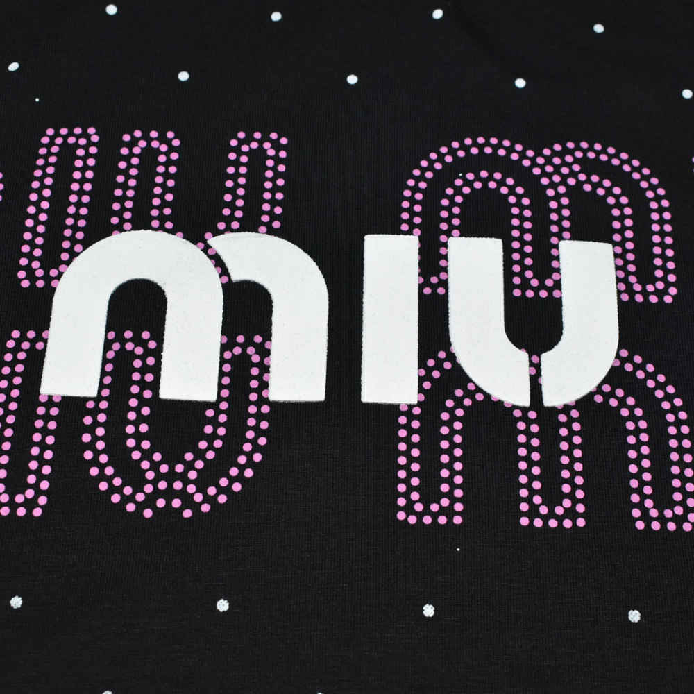 Miu Miu Black Premium Cotton Co-ord Set-4