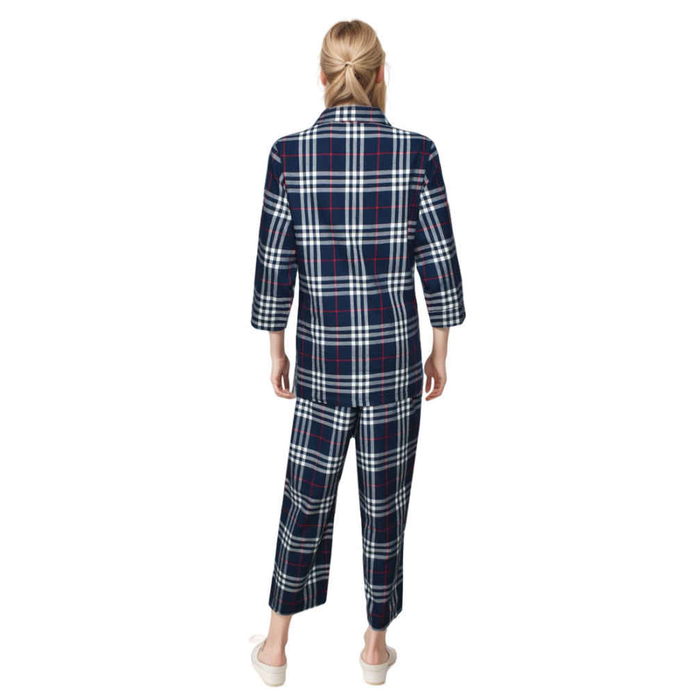 Burberry Blue Check Premium Cotton Co-ord Set-thumb-2