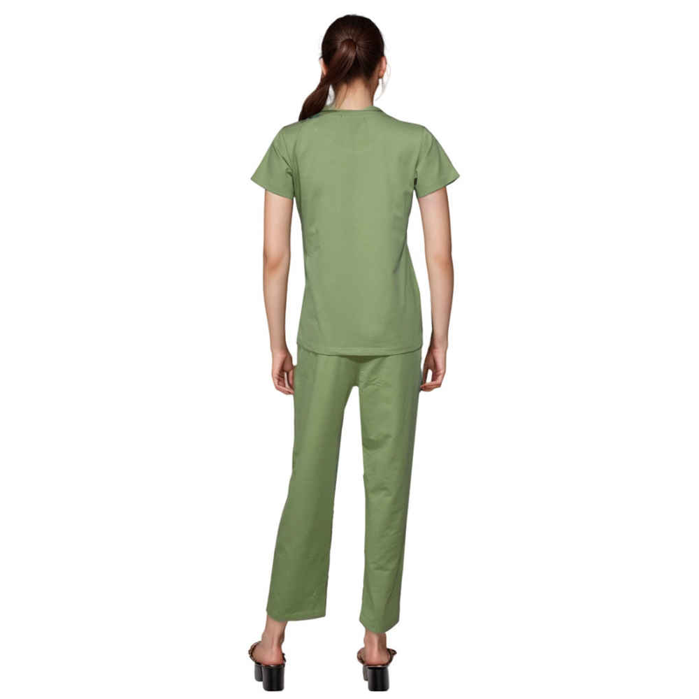 Miu Miu Green Premium Cotton Co-ord Set-thumb-2