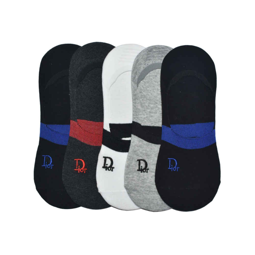 Dior Embroidered Premium No Show Socks-thumb-0