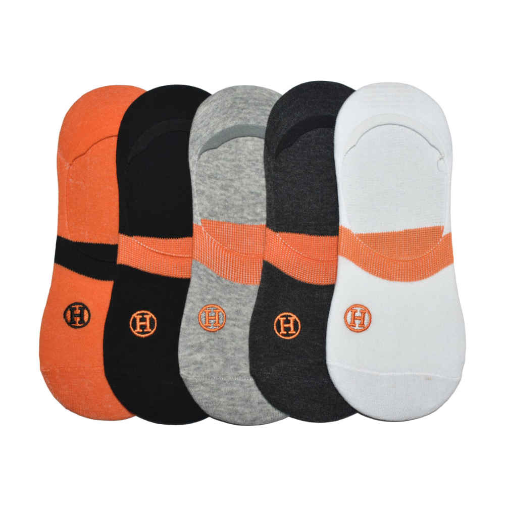 Hermes Orange Premium Luxury No Show Socks-thumb-0