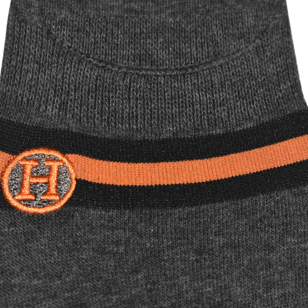 Hermes Dark Grey Premium Luxury No Show Socks-thumb-2