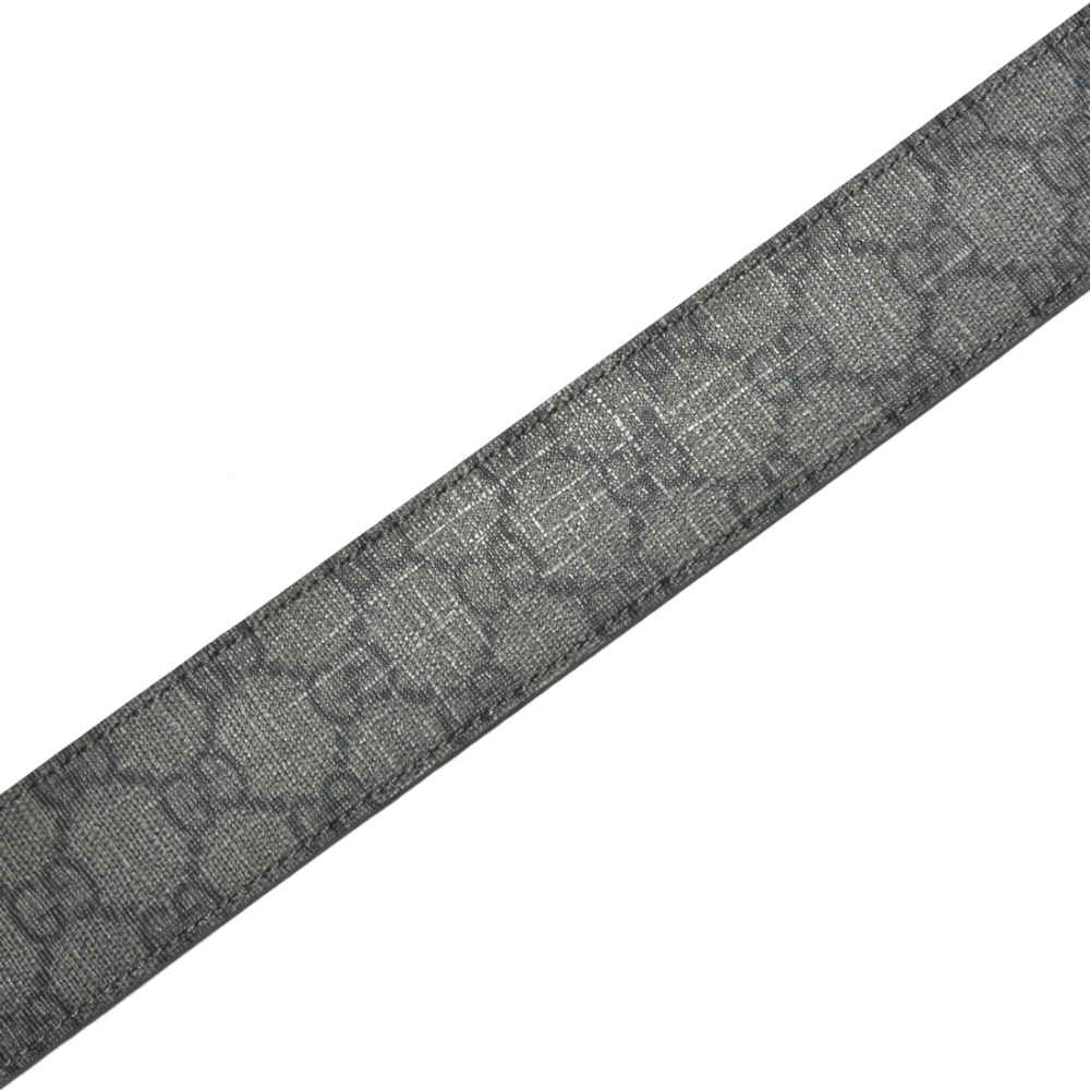Gucci Grey Premium Quality Leather Belt-thumb-2