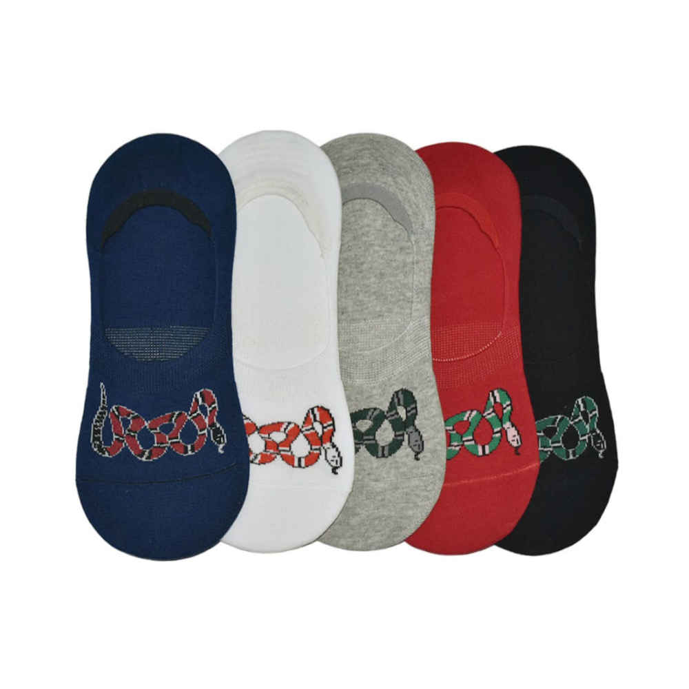 Gucci No Show Snake Printed Premium Quality Socks-thumb-0