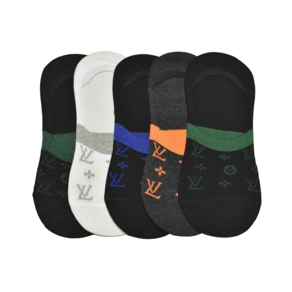 Louis Vuitton Premium Quality Loafer Socks - Pack of 5-thumb-1