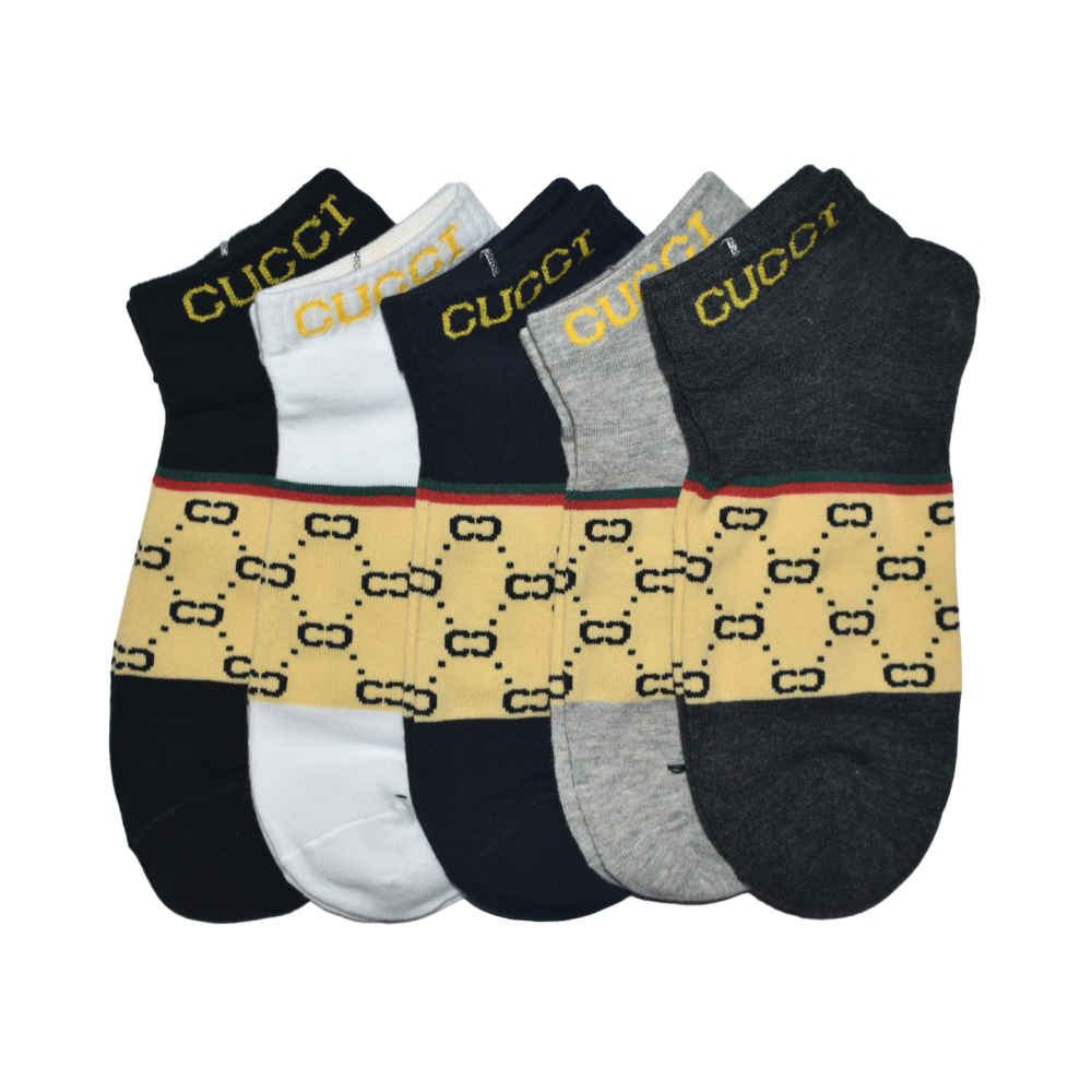 Gucci Low Anklet Premium Luxury Socks - Pack of 5-1