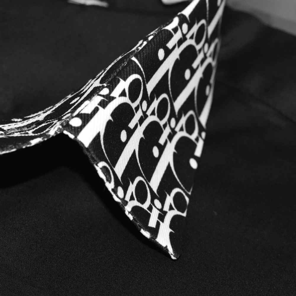 Christian Dior logo Patch Black Premium Shirt-4