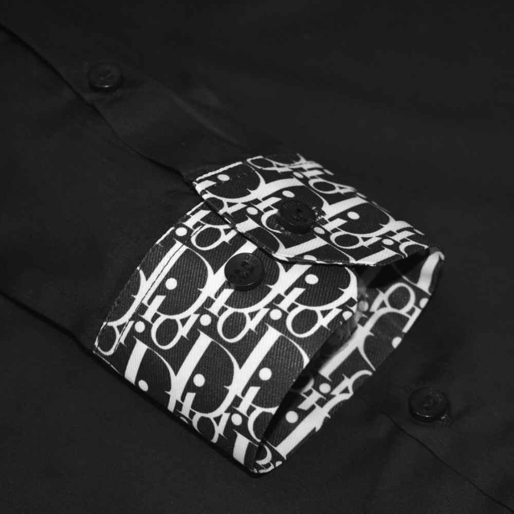 Christian Dior logo Patch Black Premium Shirt-5