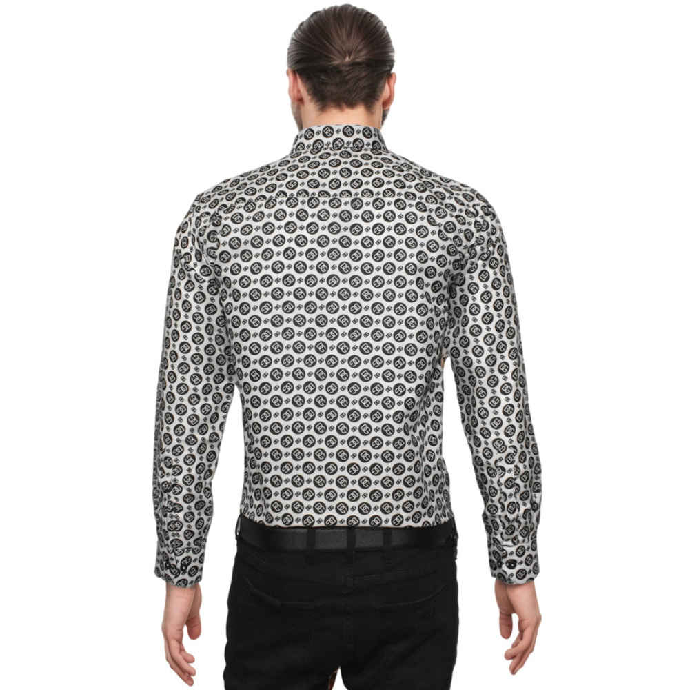 Dolce & Gabbana All-over Printed White Premium Shirt-1