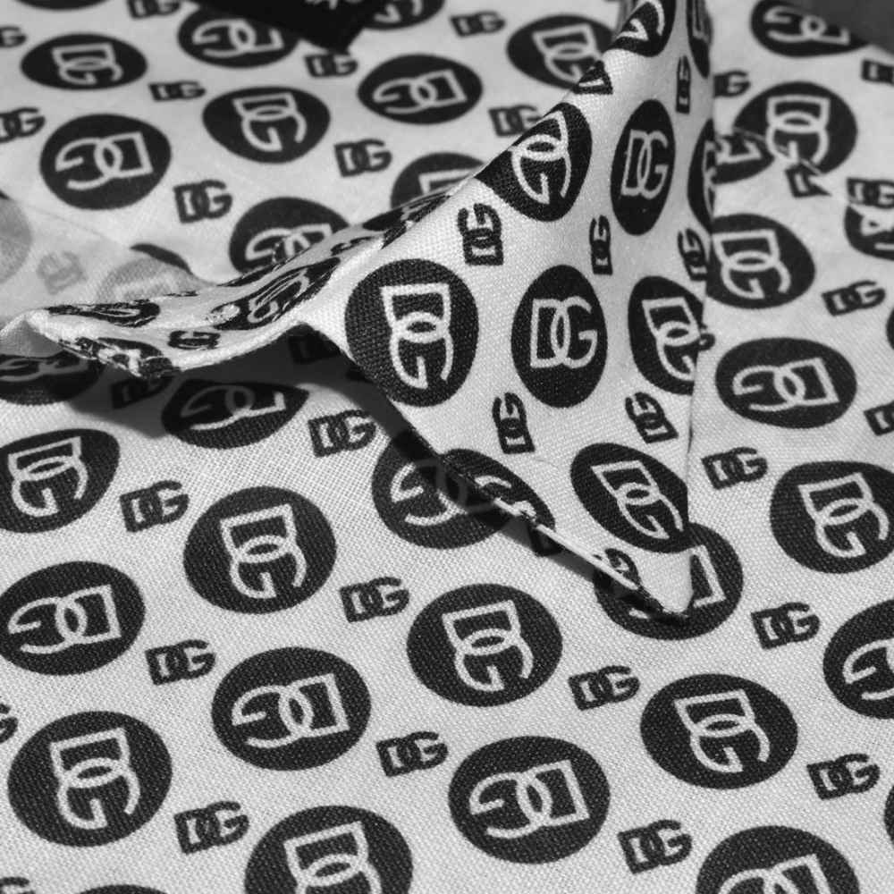 Dolce & Gabbana All-over Printed White Premium Shirt-4