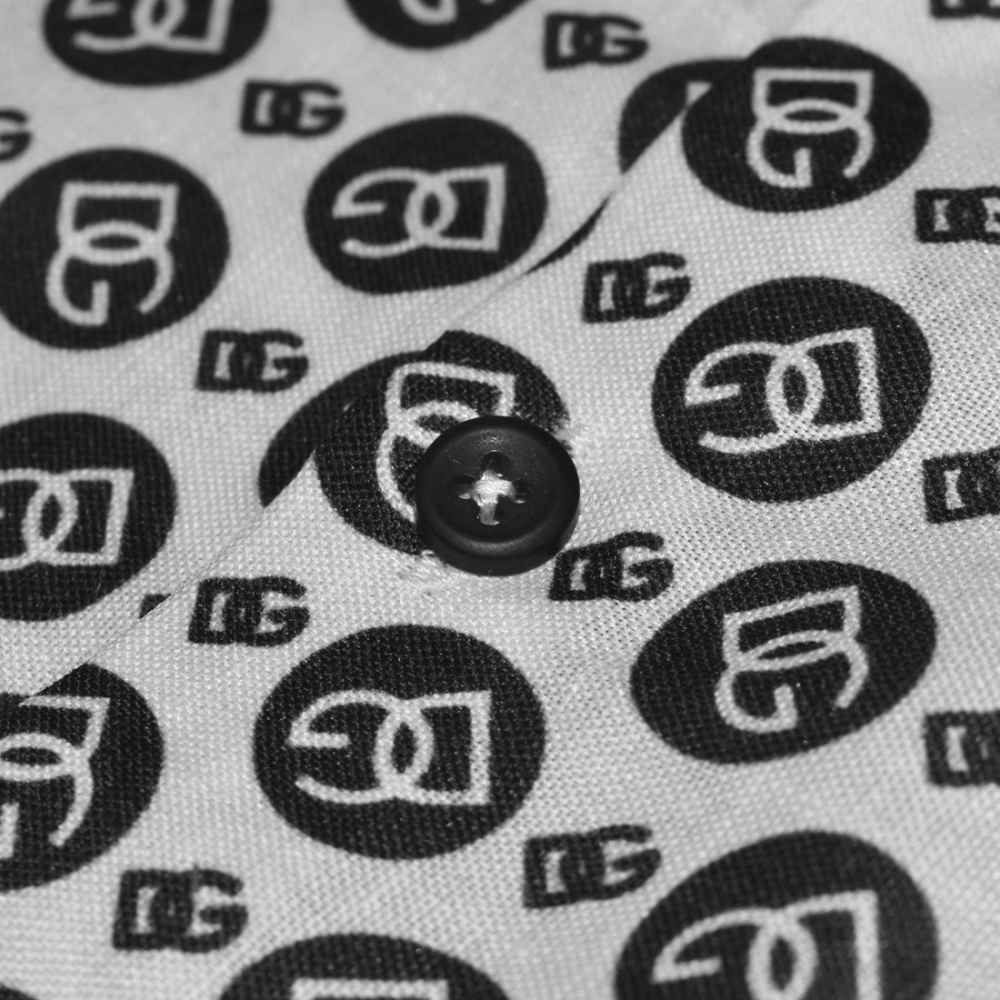 Dolce & Gabbana All-over Printed White Premium Shirt-3