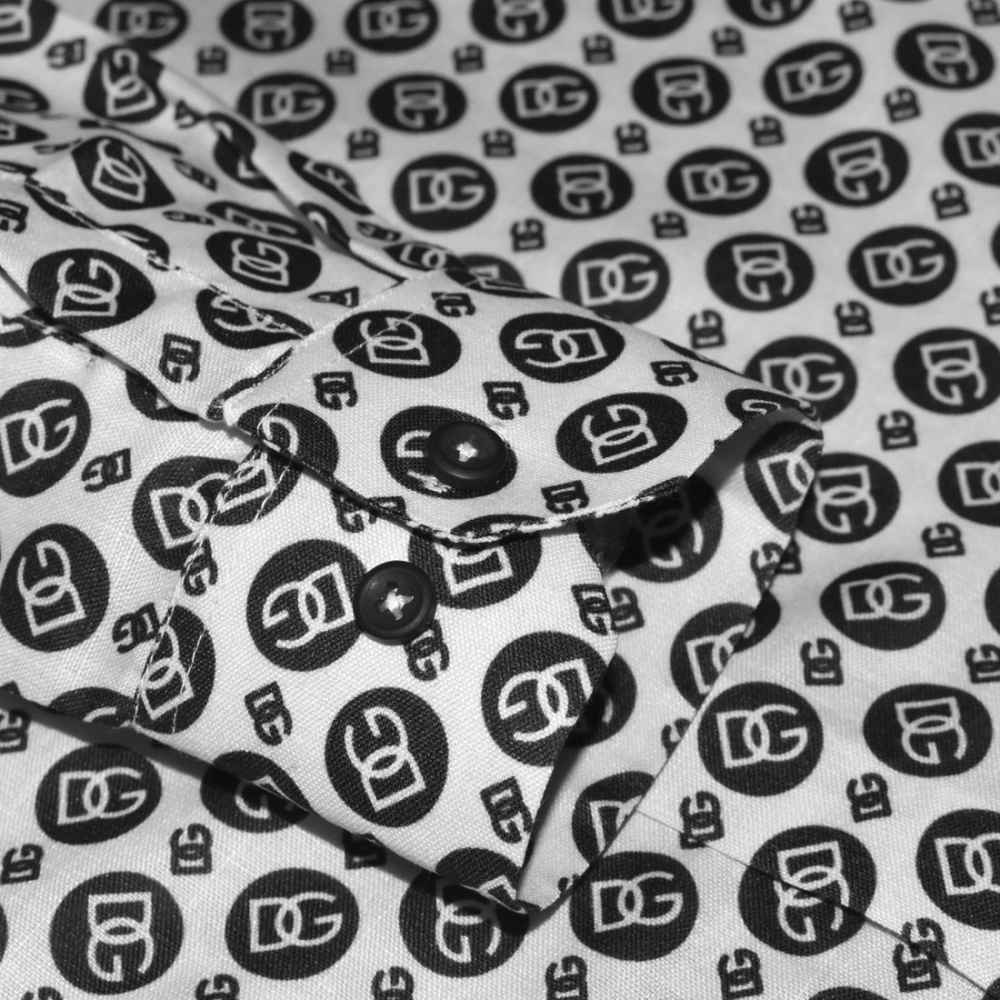 Dolce & Gabbana All-over Printed White Premium Shirt-5