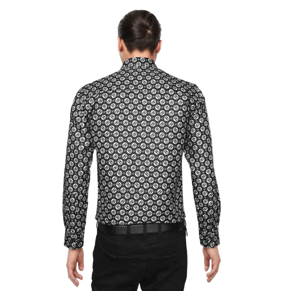 Dolce & Gabbana All-over Printed Black Premium Shirt-1