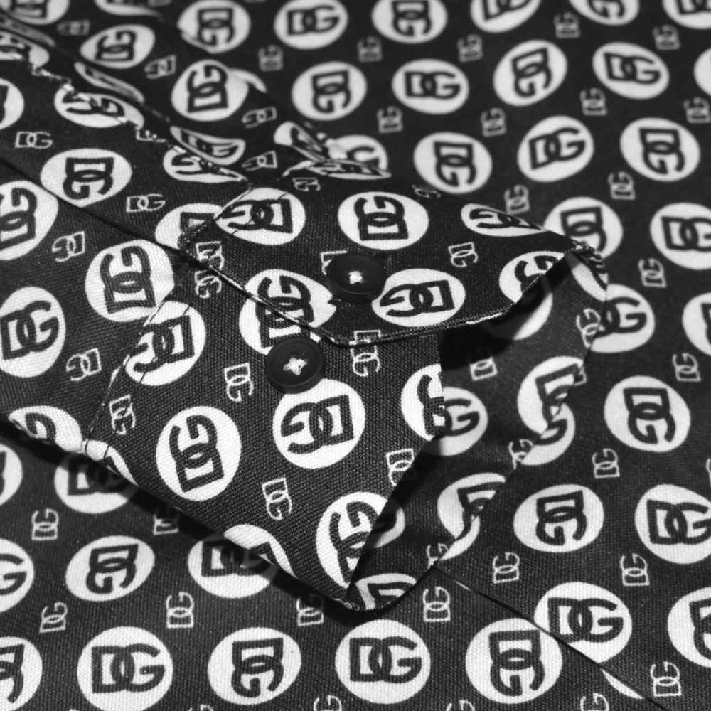 Dolce & Gabbana All-over Printed Black Premium Shirt-5